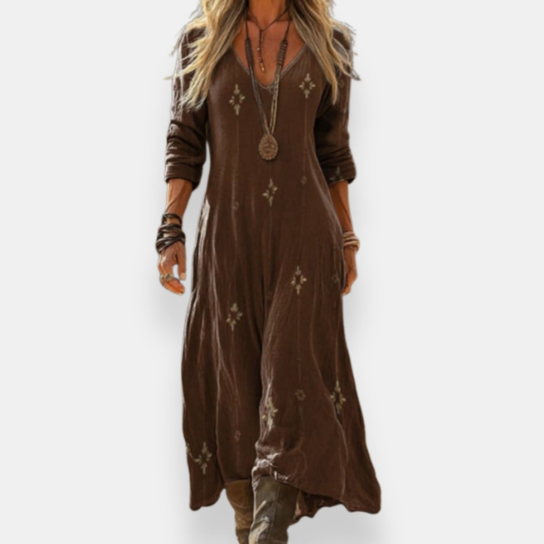 Marnie | Robe Longue Brodée