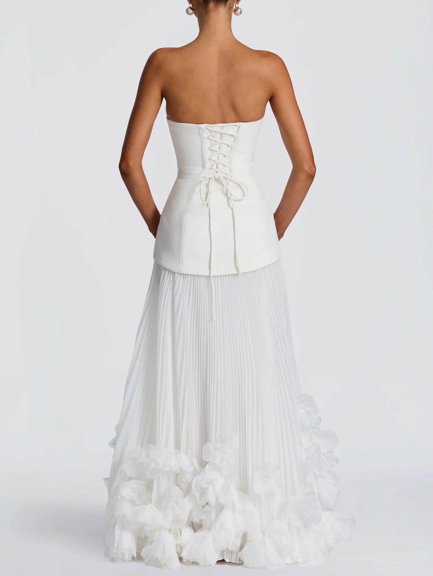 Robe Maxi avec Design en Pétales