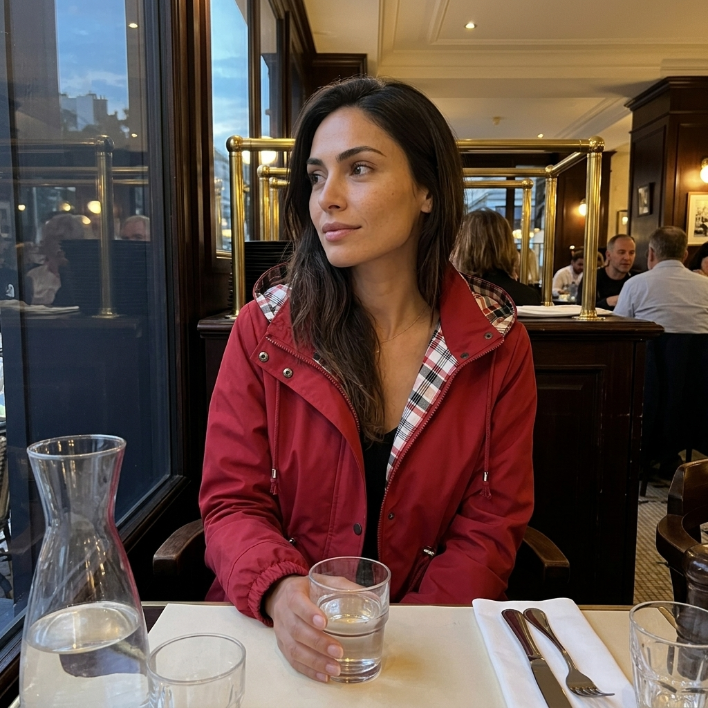 Carlotta Veste de Pluie 3-en-1 – Imperméable avec Capuche Amovible