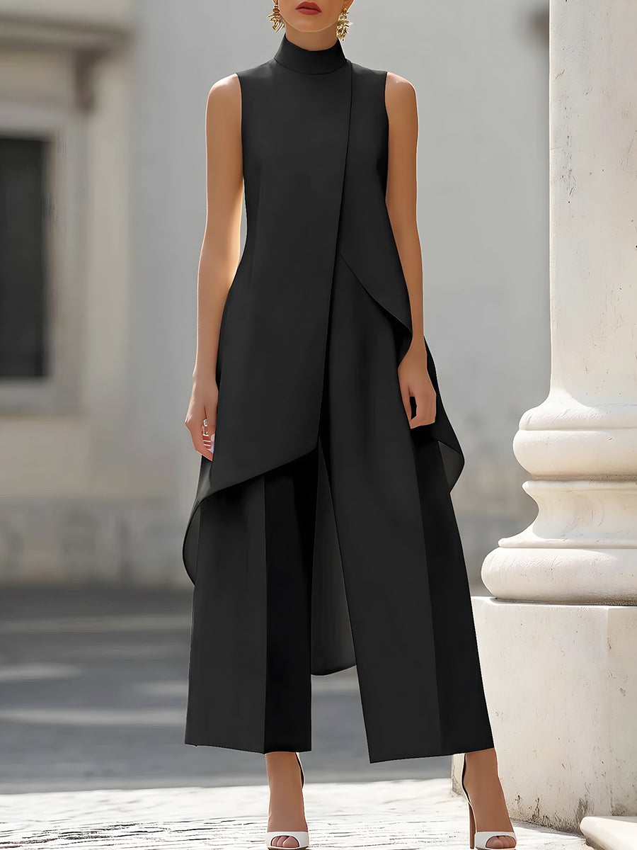 Everly | Elegant Wide-Leg Two-Piece Suit