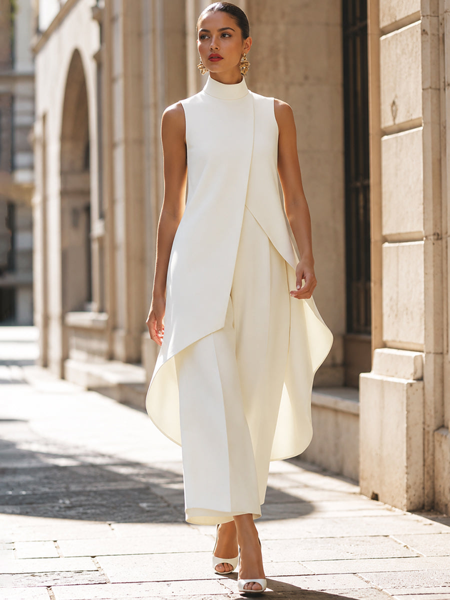 Everly | Elegant Wide-Leg Two-Piece Suit
