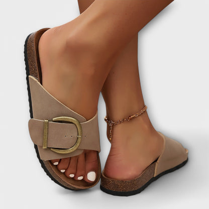 Margie | Sandales en Liège pour Femmes avec Fermeture à Boucle Design