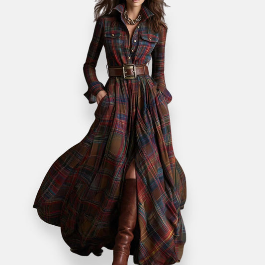 Énélie | Robe Chemise Carreaux