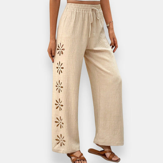 Vianne | Pantalon Fleuri Ajouré