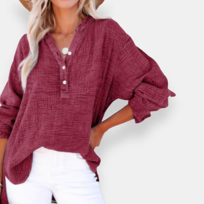Célinie | Blouse oversize texturée