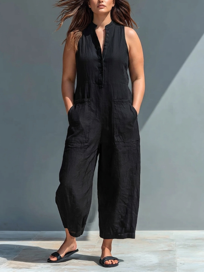 RUTH™ - COMBINAISON ÉLÉGANTE AVEC PATTE DE BOUTON ET JAMBES AMPLIES