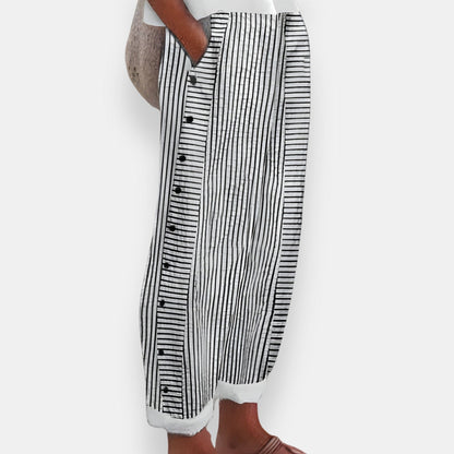 Vanina | Pantalon Large Rayé