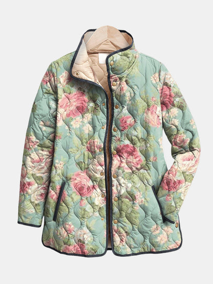 DELACROIX | Veste Matelassée Roses Anciennes Claire