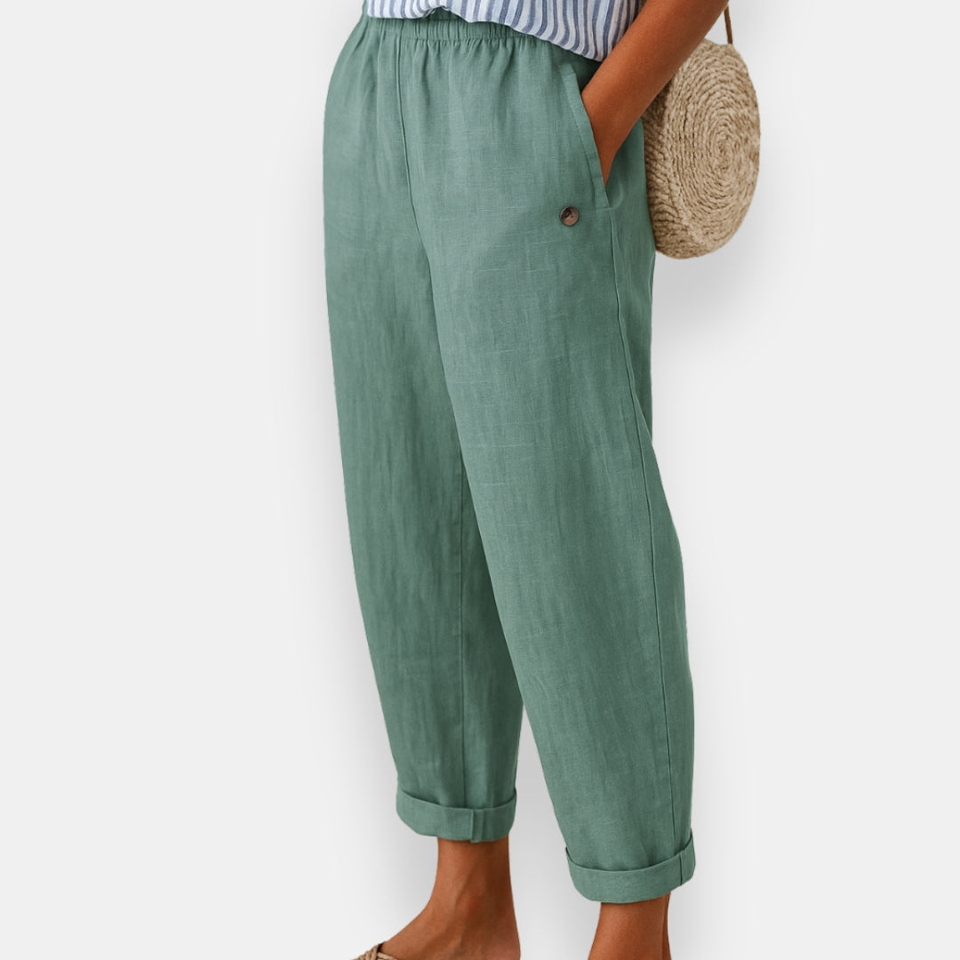 Sève | Pantalon Lin Élastiqué