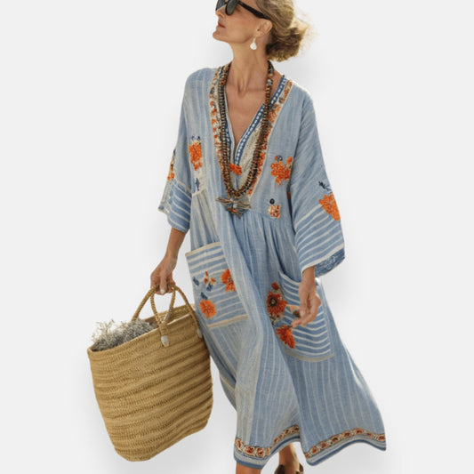 Héloïse | Robe kaftan minimaliste et fraîche