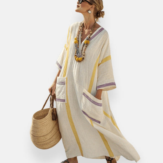 Zénaïde | Robe kaftan simple et raffinée