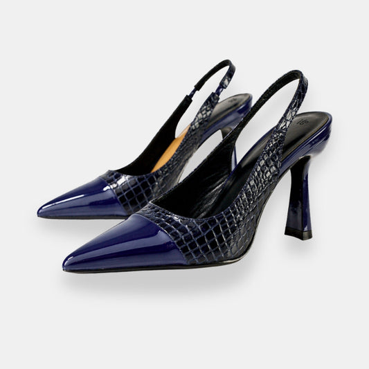 Brilvoise | Escarpins slingback croco sculpté