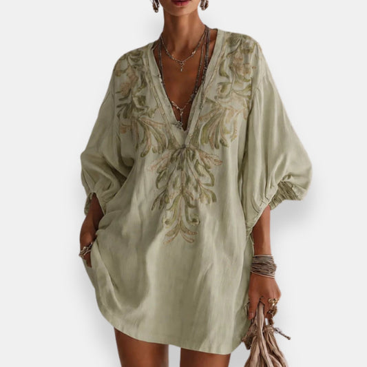 Volvarne | Robe Brodée Bouffante