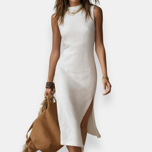 Aremberge | Robe midi ajustée fente