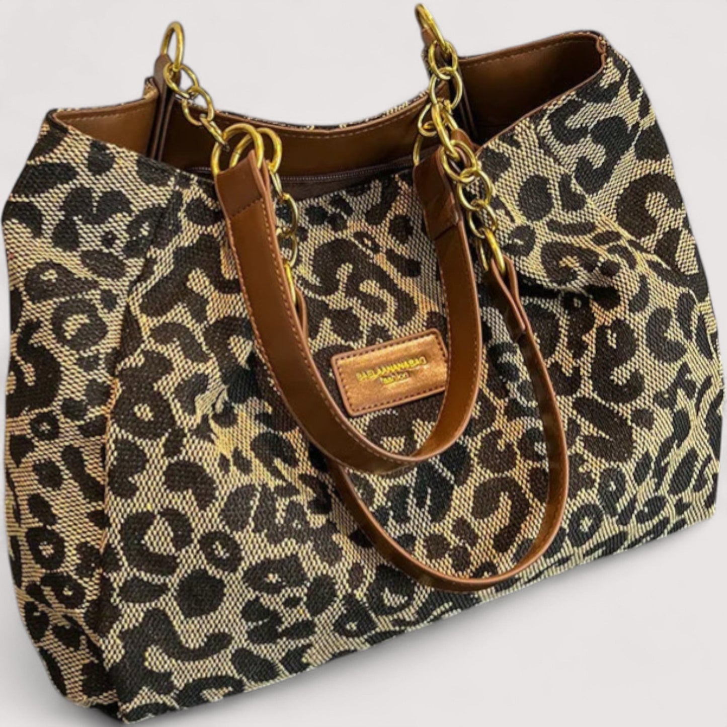 Lévrier – Sac de courses en toile léopard