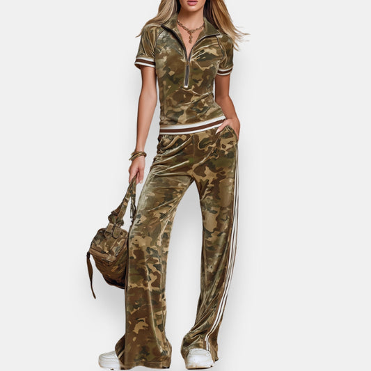 Ermélane | Ensemble Camouflage Zippé