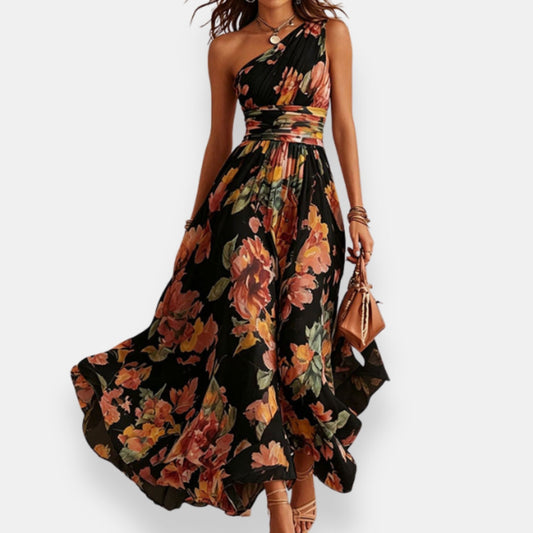 Anaëva | Robe Fleurie Asymétrique