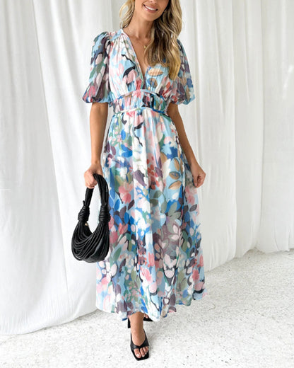 Celine | Robe femme avec motif floral