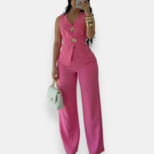 Brevonde | Ensemble Gilet Pantalon Large