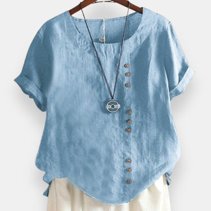 Guenièvre | Blouse boutonnée courte
