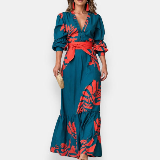 Yaële | Robe Maxi Florale Tropicale