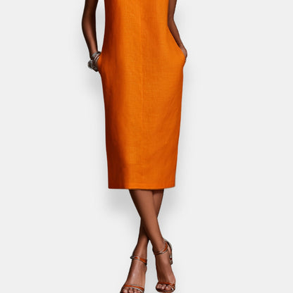 Yseule | Robe Droite Sans-Manches