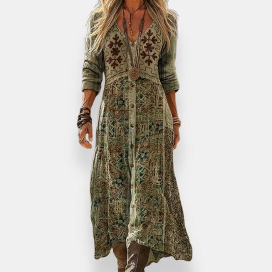 Talie | Robe Longue Boutonnée