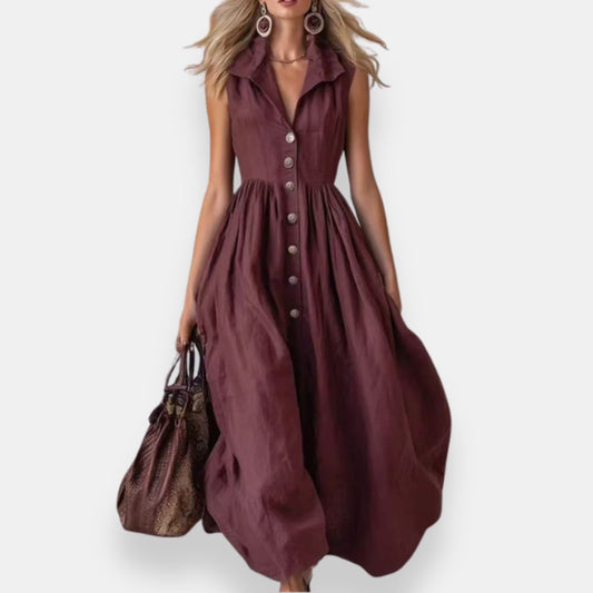 Blandine | Robe chemise froncée
