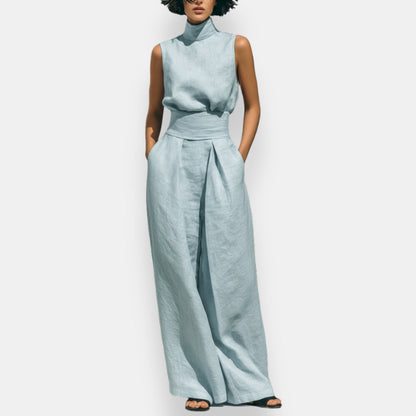 Féorwine | Tailleur pantalon col montant
