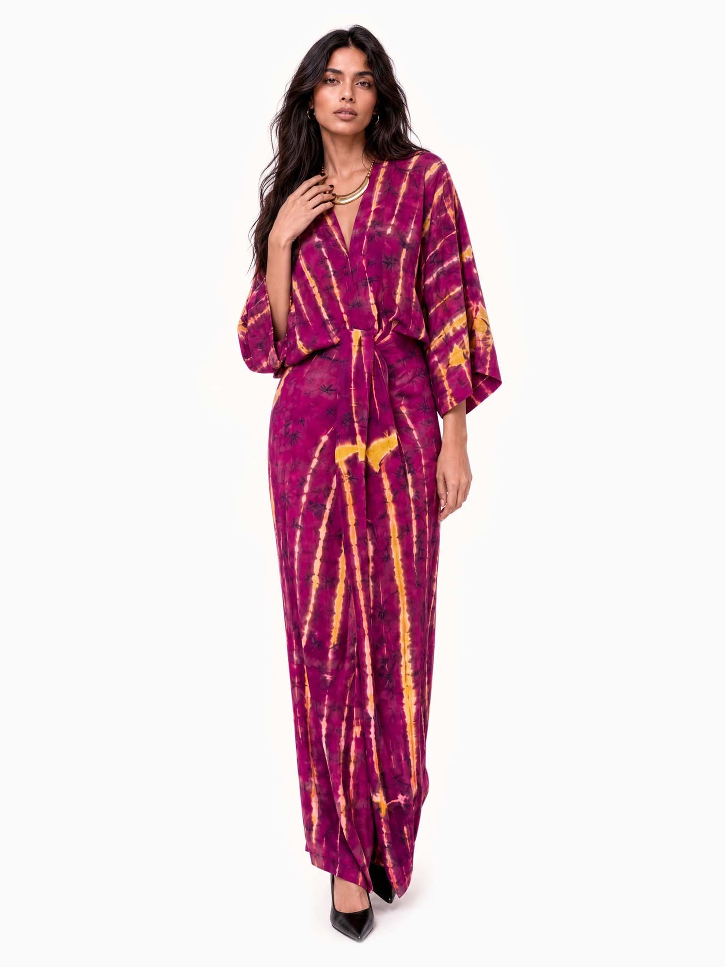 Robe midi aquarelle