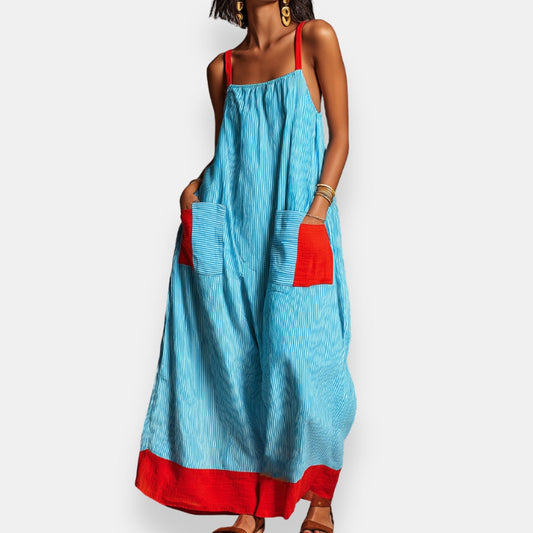 Servalde | Robe Longue Bretelles Poches