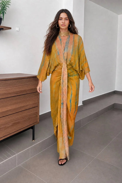 Robe Imprimée Style Kimono