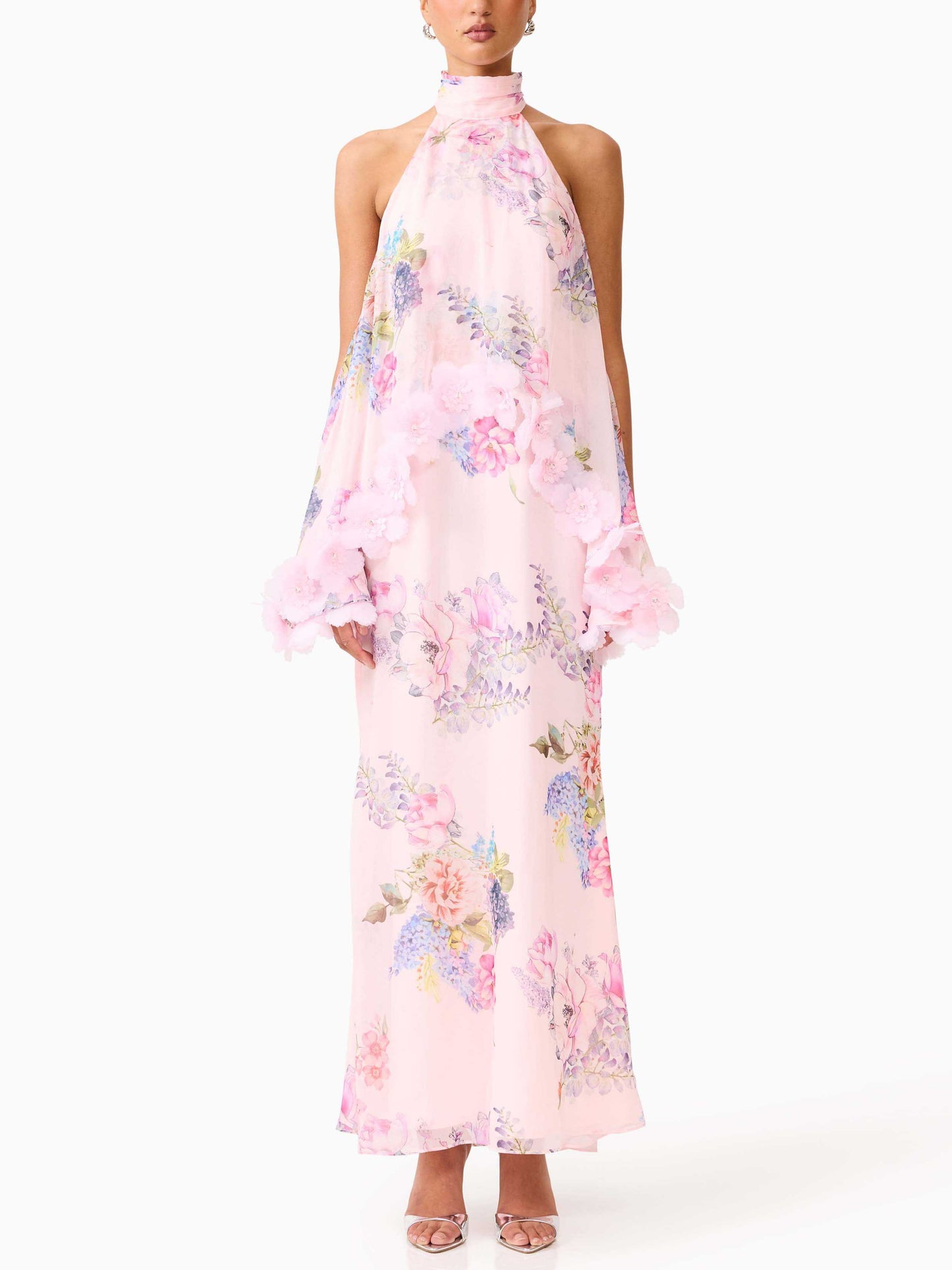 Robe maxi halter florale