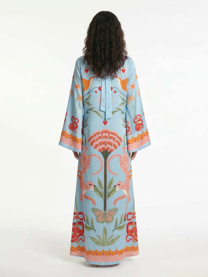 Robe maxi imprimée Azure
