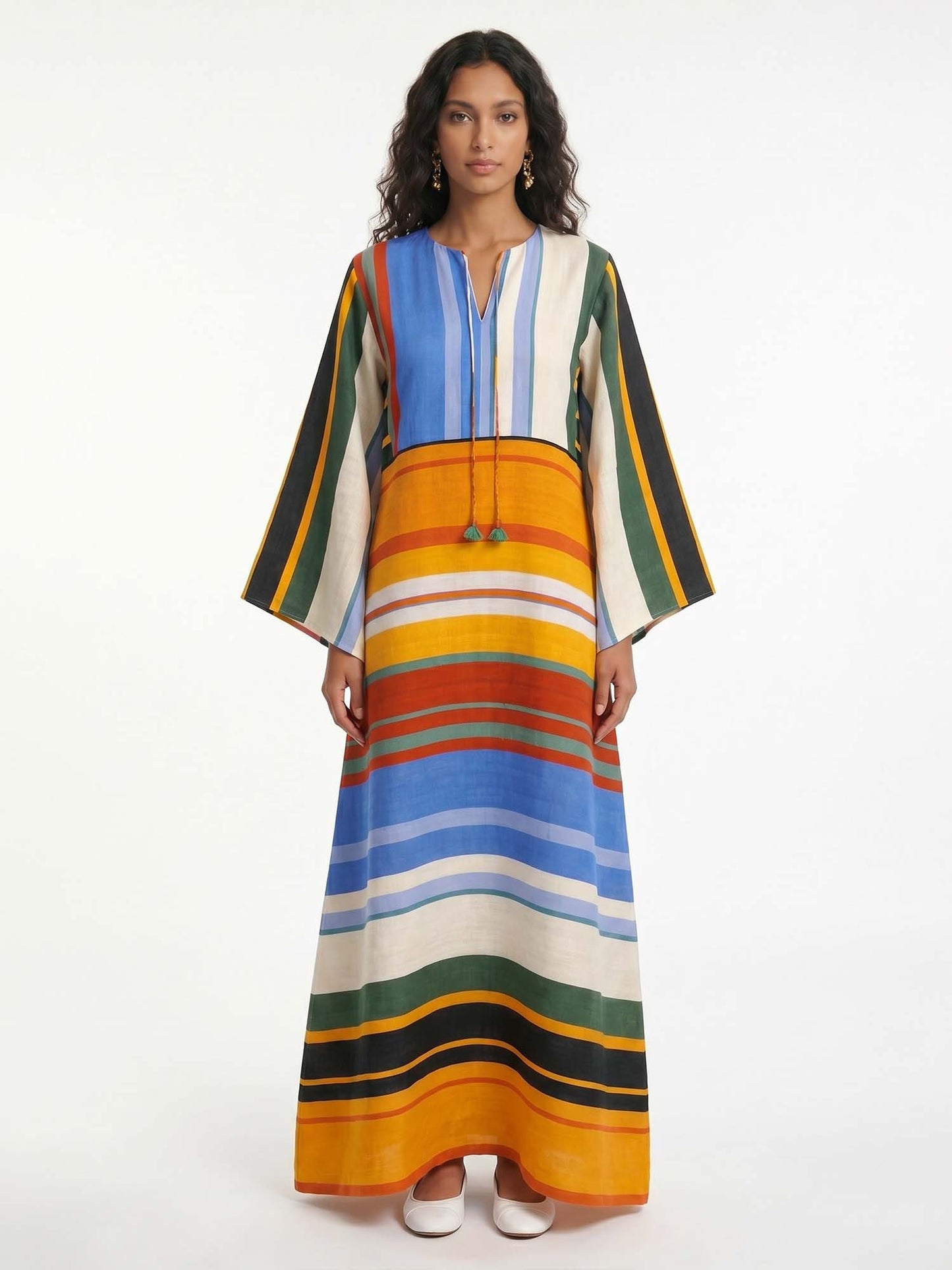 Robe Maxi Rayée Horizon