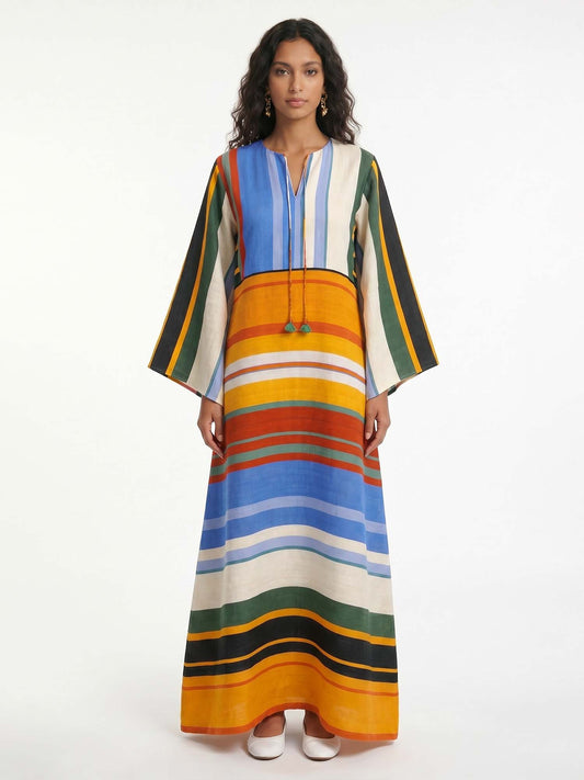 Robe Maxi Rayée Horizon