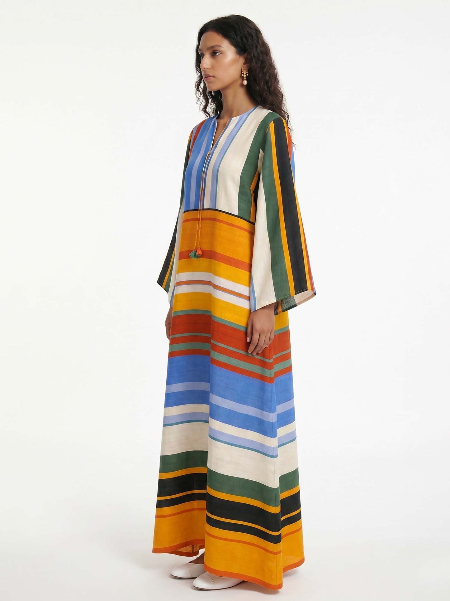 Robe Maxi Rayée Horizon