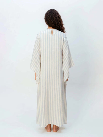 Robe Maxi Fleurie Rose Blush