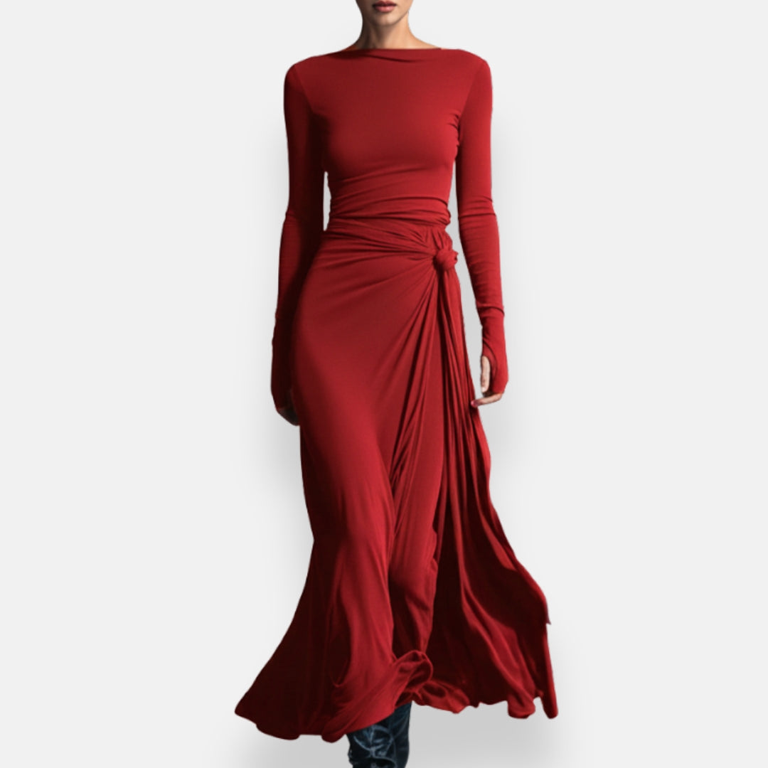 Orphée | Robe Drapée Élégante