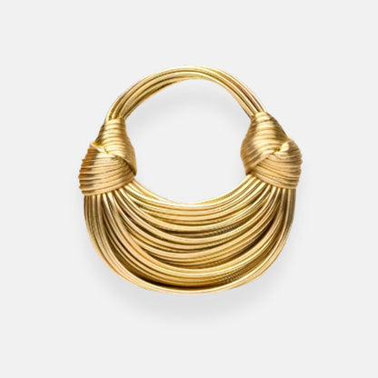 Olympe | Sac à main doré sculptural