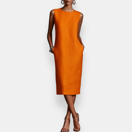 Yseule | Robe Droite Sans-Manches