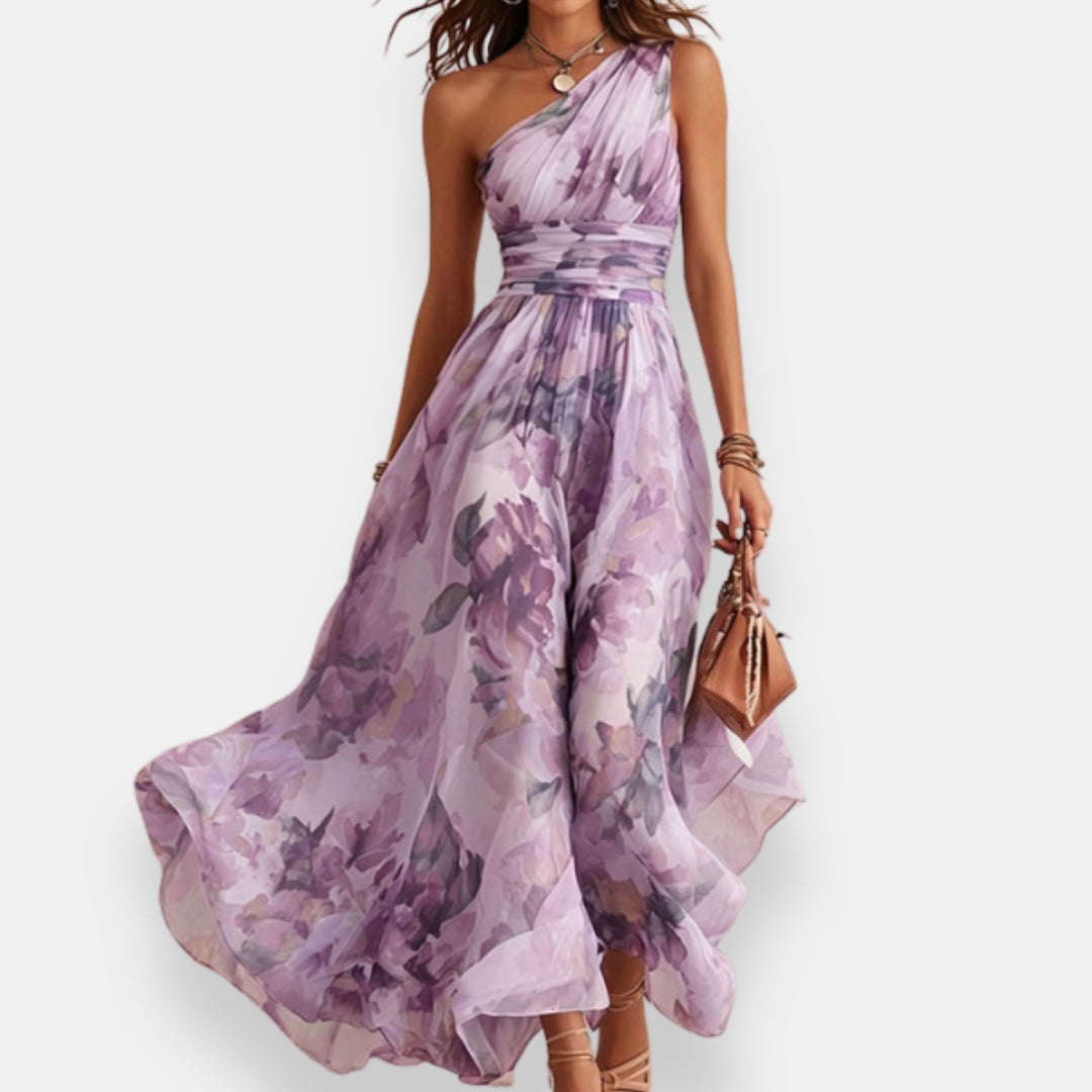 Anaëva | Robe Fleurie Asymétrique