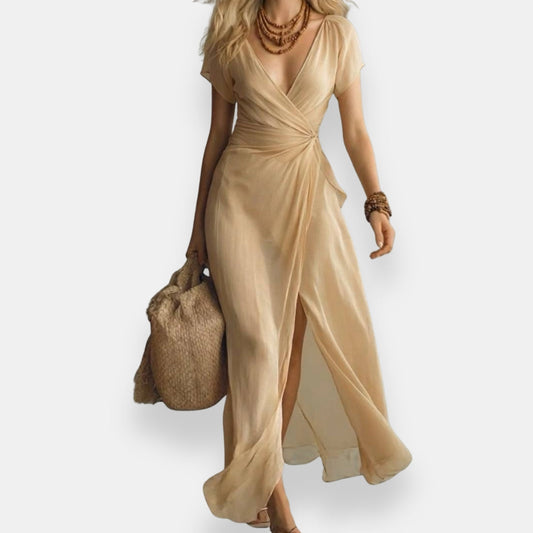 Martine | Robe Portefeuille Drapée