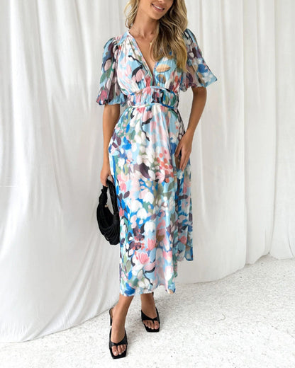 Celine | Robe femme avec motif floral