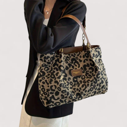 Lévrier – Sac de courses en toile léopard