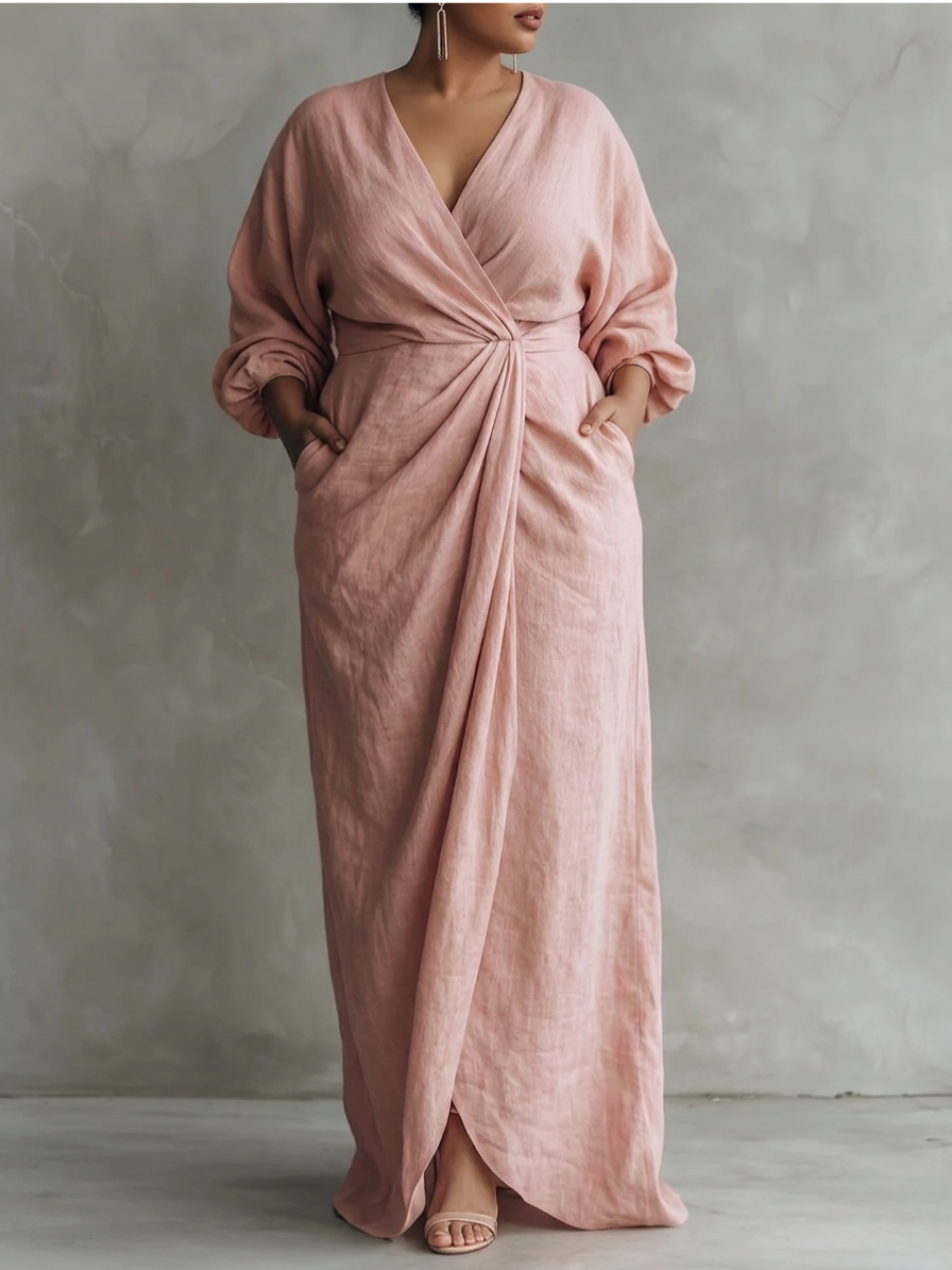 BETTY™ - ROBE MAXI À ENCOLURE EN V ÉLÉGANTE
