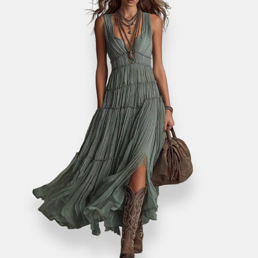 Ottilie | Robe Bohème Plissée