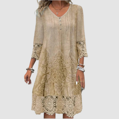 Jacquelin™ Elegant Lace Dress