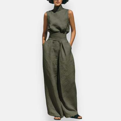 Féorwine | Tailleur pantalon col montant