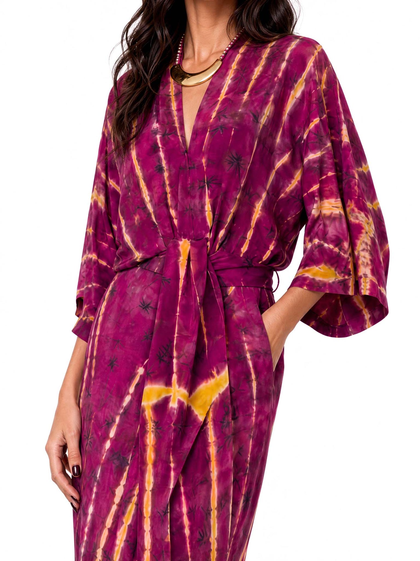 Robe midi aquarelle